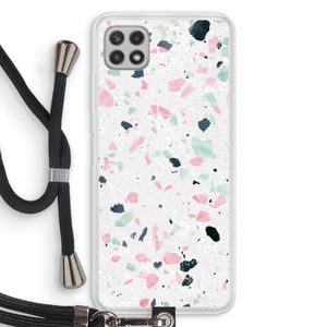 Terrazzo N°3: Samsung Galaxy A22 4G Transparant Hoesje met koord