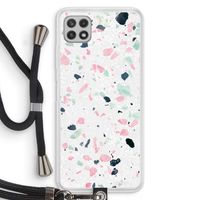 Terrazzo N°3: Samsung Galaxy A22 4G Transparant Hoesje met koord