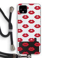 Lips: Pixel 4 XL Transparant Hoesje met koord