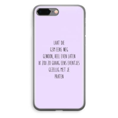 GSM: iPhone 8 Plus Transparant Hoesje