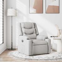 Fauteuil verstelbaar stof wolk grijs