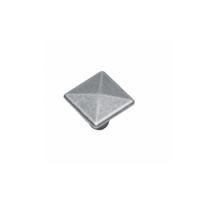 Intersteel Meubelknop vierkant kruis 26x26mm - oud grijs