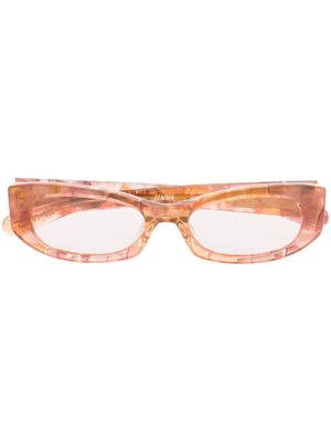 FLATLIST lunettes de vue à monture carrée - Rose
