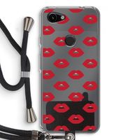 Lips: Pixel 3a Transparant Hoesje met koord