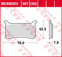 TRW Remblokken, en remschoenen voor de moto, MCB893SRT Sinter road track