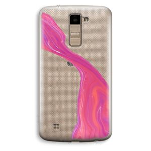 Paarse stroom: LG K10 (2016) Transparant Hoesje