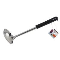 Fackelmann sauslepel 26 cm zwart pp/rvs