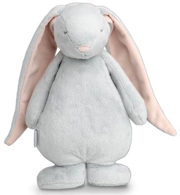 Moonie The Humming Friend Cloud Konijn met roze oren | Hartslag en ruis knuffel met huilsensor en licht