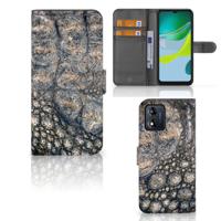 Motorola Moto E13 4G | Telefoonhoesje | Met pasjeshouder | Krokodillenprint