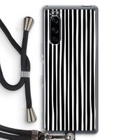 Stripes: Sony Xperia 5 Transparant Hoesje met koord