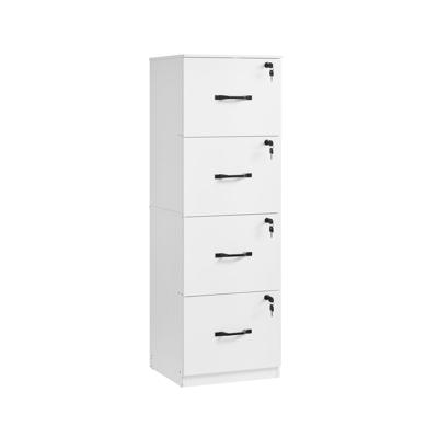 Archiefkast met afsluitbare laden en verstelbare hangstang, Wolkenwit / 135,5H cm Archiefkast met afsluitbare laden en verstelbare hangstang, Wolkenwit / 135,5H cm