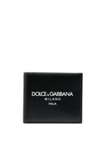 Dolce & Gabbana portefeuille en cuir à logo imprimé - Noir - thumbnail