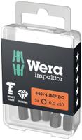 Wera 840/4 IMP DC Hex-Plus DIY Impaktor Bits, 5 x 50 mm, 5-delig - 05057645001