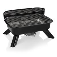 Princess 112252 Hybride Barbecue – Elektrische BBQ - Tafelmodel - 2000W - 44x 29cm - Gebruik elektrisch of met kolen - thumbnail