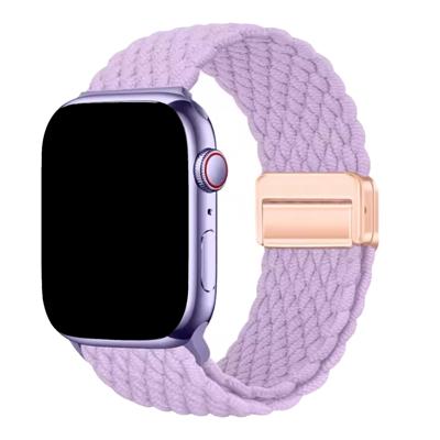 Apple Watch Bandje Zyra - Nylon - Lila - 38, 40, 41 & 42mm Apple Watch Bandje Zyra - Nylon - Lila - 38, 40, 41 & 42mm