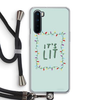 It's Lit: OnePlus Nord Transparant Hoesje met koord