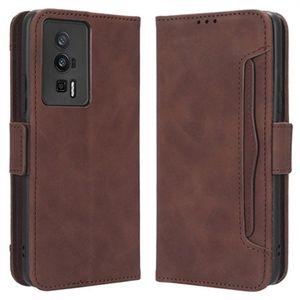 Xiaomi Poco F5 Pro/Redmi K60 Cardholder Series Portemonnee Hoesje - Bruin