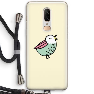 Birdy: OnePlus 6 Transparant Hoesje met koord