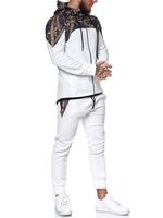 Heren joggingpak wit - huispak - Rome - 1470 - thumbnail