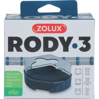 Rody3 Kooi Kattenbak - ZOLUX - Rodylounge - Voor kleine knaagdieren - Blauw