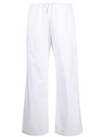 Matteau straight-leg organic-cotton trousers - Blanc - thumbnail