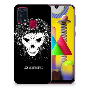 Silicone Back Case Samsung Galaxy M31 Skull Hair