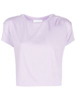 Marchesa Notte t-shirt crop à encolure ronde - Violet