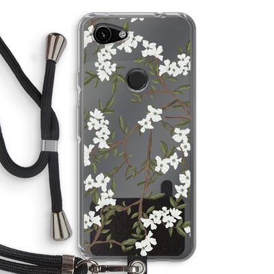 Blossoming spring: Pixel 3a Transparant Hoesje met koord