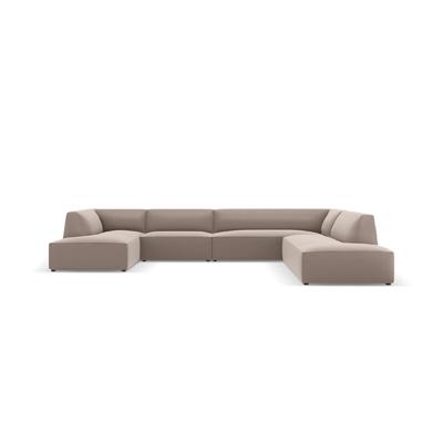 Haluta - 7-zits hoekbank Jari - 366x273x69 - Licht bruin