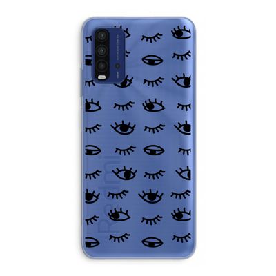 Eye pattern #2: Xiaomi Redmi 9T Transparant Hoesje