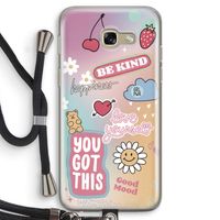 Positivity: Samsung Galaxy A5 (2017) Transparant Hoesje met koord