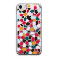 Colored Giraffe: iPhone 8 Transparant Hoesje