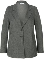 Jersey blazer visgraatpatroon Van Anna Aura zwart - thumbnail