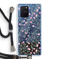 Sierlijke bloemen: Samsung Galaxy Note 10 Lite Transparant Hoesje met koord