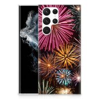 Samsung Galaxy S22 Ultra Silicone Back Cover Vuurwerk - thumbnail