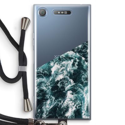 Zee golf: Sony Xperia XZ1 Transparant Hoesje met koord