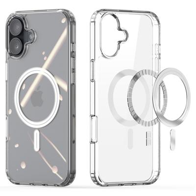 Dux Ducis iPhone 16 Plus hoesje - Magsafe backcover - Bayer Transparant