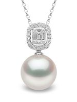 Yoko London collier Starlight en or blanc 18ct serti de perles et de diamants - Argent