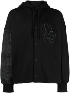 Y-3 hoodie en coton biologique à patch logo - Noir