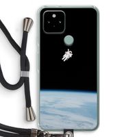 Alone in Space: Pixel 5 Transparant Hoesje met koord
