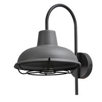 Masterlight Betongrijze industrie wandlamp Industria met zwart 3045-05-00-00-C - thumbnail