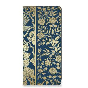 Motorola Moto G34 Smart Cover Beige Flowers