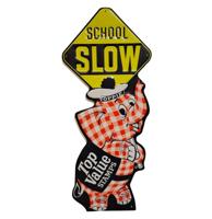 Top Value Stamps School Stalen Bord Met Relief - 59 x 25cm