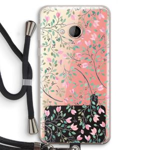 Sierlijke bloemen: HTC U Play Transparant Hoesje met koord