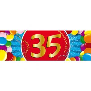 Leeftijdversiering 35 jaar sticker