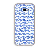 Blauwe golven: Samsung Galaxy J4 Plus Transparant Hoesje