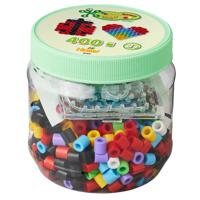 Hama Maxi strijkkralen en onderlegplaat Lieveheersbeestje/Hartje 400 stuks