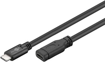 Goobay 45393 USB-kabel USB 3.2 Gen 1 (3.1 Gen 1) 1 m USB C Zwart