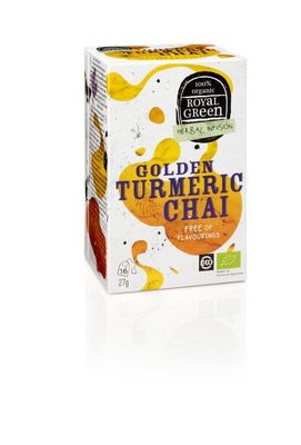 Royal Green Golden turmeric chai bio (16 Zakjes)