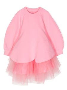 jnby by JNBY robe-pull à empiècement en tulle - Rose